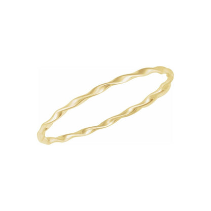 Ripple Twist Bangle Bracelet