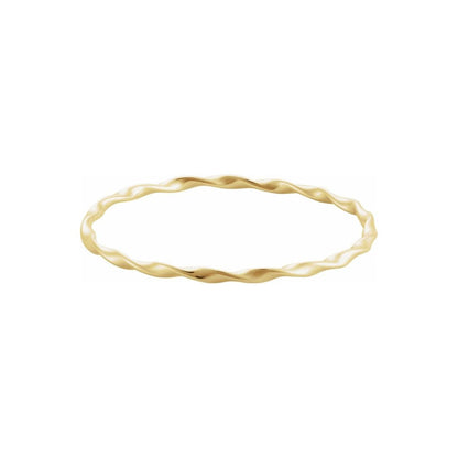 Ripple Twist Bangle Bracelet