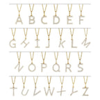 Lab Diamond Initial Necklace