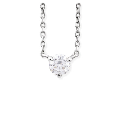 3 prong diamond neckalce