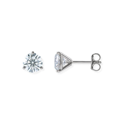 3 prong LAB diamond studs