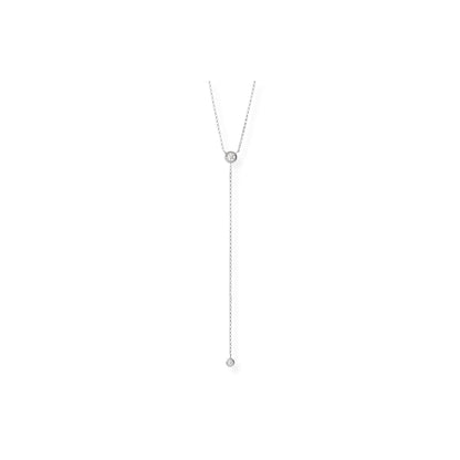 Y-drop natural diamond necklace