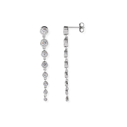 Graduated Drop Earrings - Lab Diamond