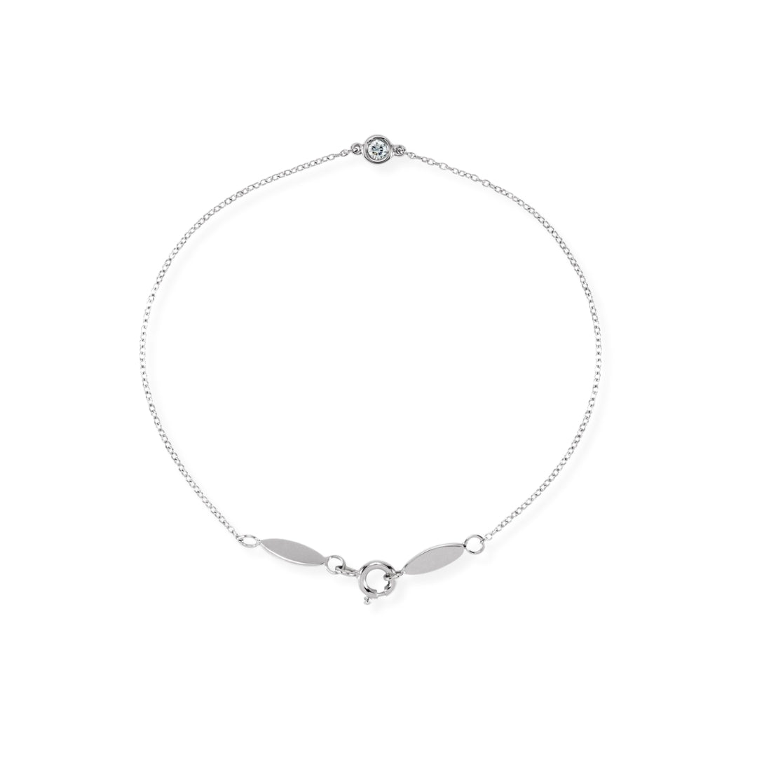 Bezel Set Diamond Bracelet