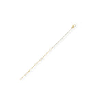 1 ct natural diamond line bracelet with gold chain