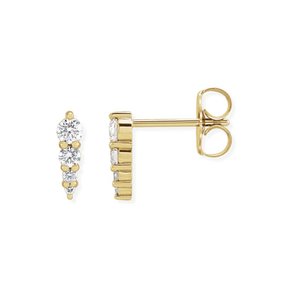 Graduated Diamond Earrings