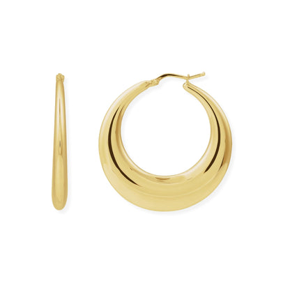 Crescent Moon Gold Earrings