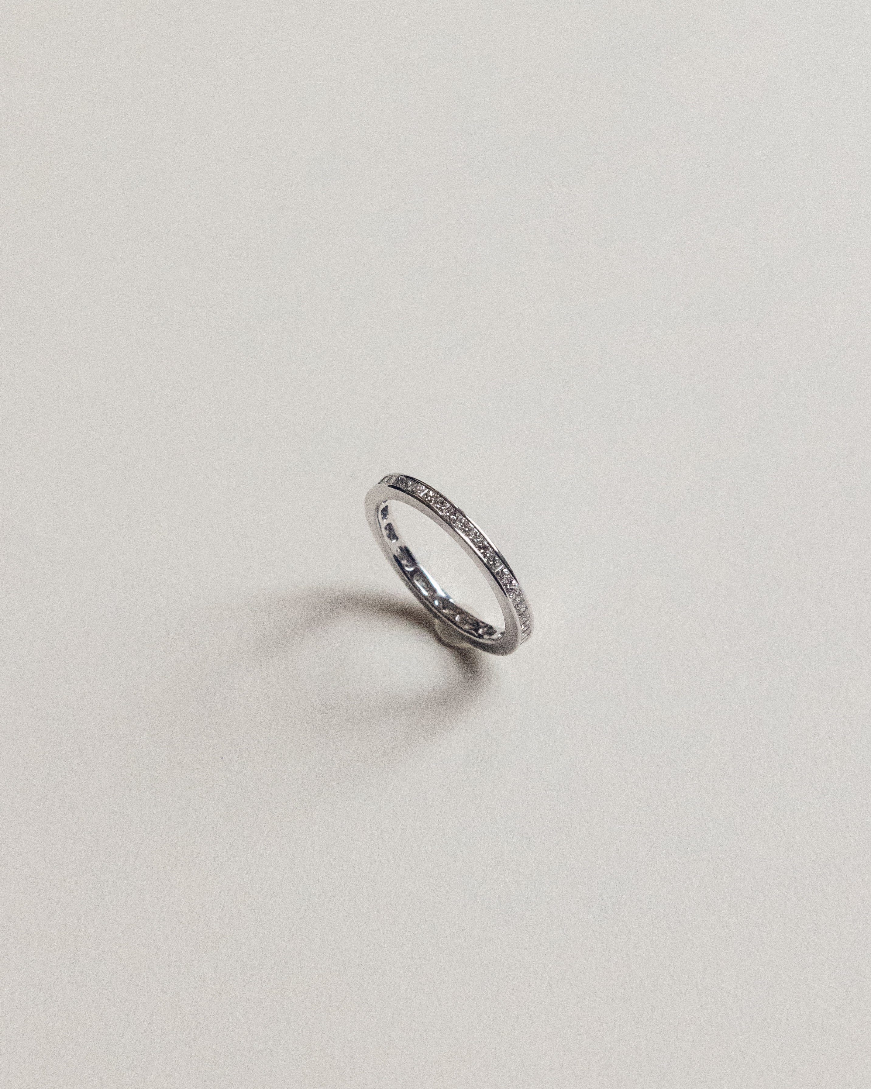 Princess Cut Channel Set band